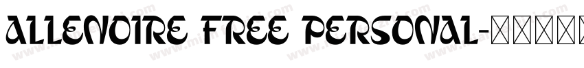 Allenoire Free Personal字体转换